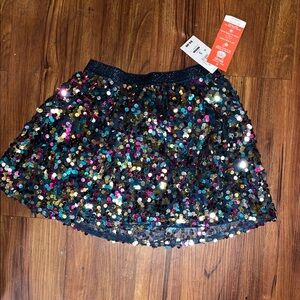 Dazzling Multicolor Sequin Mini Skirt